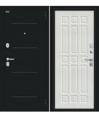 Входная дверь Мило букле черное/bianco veralinga